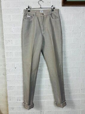 Vintage Calvin Klein Jeans Womens 8 (28x31.5) High Rise Straight Mom Metal 90s